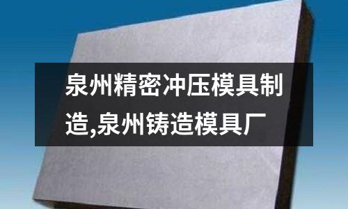 泉州精密沖壓模具制造,泉州鑄造模具廠