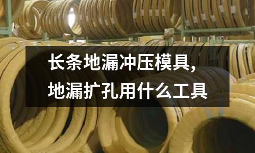 長條地漏沖壓模具,地漏擴孔用什么工具