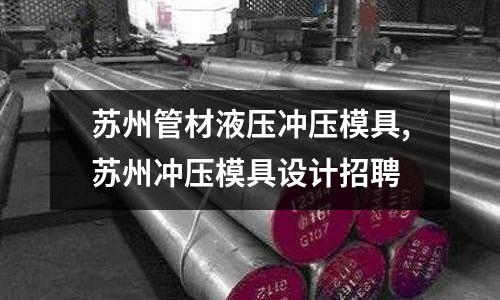 蘇州管材液壓沖壓模具,蘇州沖壓模具設(shè)計(jì)招聘