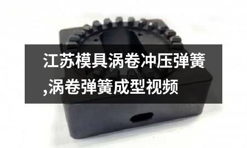 江蘇模具渦卷沖壓彈簧,渦卷彈簧成型視頻