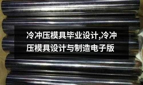 冷沖壓模具畢業(yè)設(shè)計,冷沖壓模具設(shè)計與制造電子版