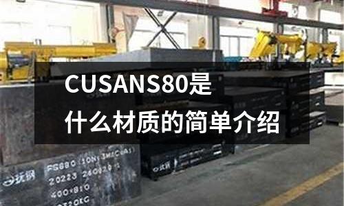 CUSANS80是什么材質的簡單介紹