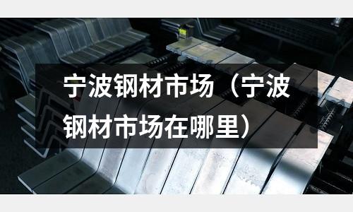 寧波鋼材市場（寧波鋼材市場在哪里）