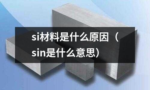 si材料是什么原因（sin是什么意思）