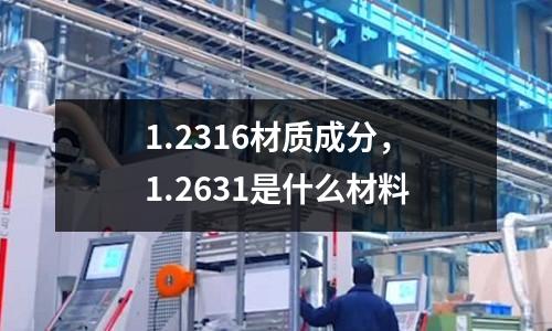 1.2316材質成分，1.2631是什么材料