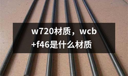 w720材質(zhì)，wcb+f46是什么材質(zhì)