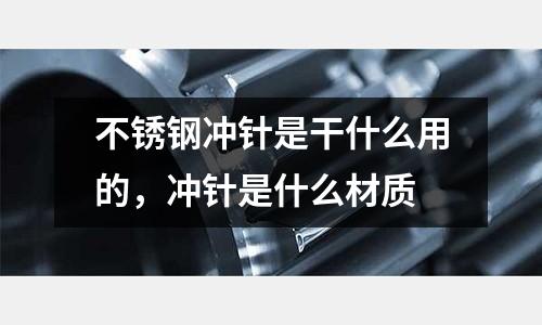 不銹鋼沖針是干什么用的，沖針是什么材質(zhì)