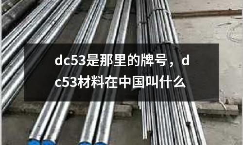 dc53是那里的牌號，dc53材料在中國叫什么