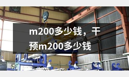 m200多少錢，干預(yù)m200多少錢